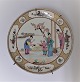 Royal Copenhagen. Antik tallerken med kinesisk motiv. Diameter 15,5 cm. Produceret før 1900.