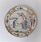 Royal Copenhagen. Antik tallerken med kinesisk motiv. Diameter 15,5 cm. Produceret før 1900.