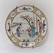 Royal Copenhagen. Antik tallerken med kinesisk motiv. Diameter 15,5 cm. Produceret før 1900.