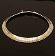 Bent Gabriel Knudsen: A rare partly gilt necklace. Made by Hans Hansen circa 1958. L: 40cm. Similar necklace shown in Jörg Schwandt: "Simply Danish, Silver Jewellery 20th century", p. 115