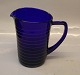 Deep Blue creamer  9 cm Broksoe, Holmegaard glass 1938-1941, design Jacob E Bang