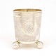 Nicolai Iunge, 1715-43, Copenhagen: A large partly gilt silver beaker dated 1717. H: 11,5cm. W: 169gr