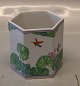 Royal Copenhagen 1810-5471 RC Colibri 6-sided vase 10 x 9 cm Design Annegrethe Halling-Koch