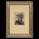 Emil Nolde, 1867-1956, etching: "The Petri- and Patroclitower in Soest", 1906. Signed by Emil Nolde. Visible size: 19,5x15cm. With frame: 54x39,5cm
