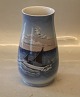 Bing & Grøndahl B&G 1302-6211 Vase med Fiskekutter 17.5 cm