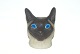 Royal Copenhagen Aluminum Stoneware Figureby Cat Head byJeanne Grut