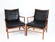 Et par Colonial hvilestole, model PJ149, designet af Ole Wanscher i 1949 og fremstillet af P. Jeppesen.5000m2 udstilling.