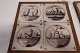 FliserHollandske vægfliser Fra 1800-1850  13cm x 13cm hver flise4 stk i ramme (28cm x 28cm)Andre fliser haves også