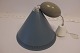 Retro Loftspendel/ - lampe med hejsMalet metal, lys blåGod stand i forhold til alder, Fungerer