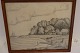 Spændende fortegning til kakkelbordIndrammet med trærammeSigneret "Leo Enna Dynt 1956" og bagsidetekst 32 x 26cmGod stand