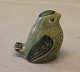 Knud Basse Green glazed sparow 7.5 x 7.5 cm Knud Basse Danish Art Pottery Ceramics