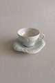 Royal Copenhagen White Triton Tea Cup / Large Coffee Cup and Saucer No 14194 /. 081