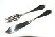 Christiansborg Fiskebestik, sølvFiskegaffel 17,5 cm.Fiskekniv 20,5 cm.
