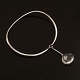 Vivanne Torun Bülow-Hübe für Georg Jensen: A sterlingsilver necklace with a rock crystal. Designed 1955