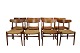 Sæt af 8 CH23 spisestuestole af Hans Wegner og Carl Hansen og søn, 1950erne.5000m2 udstilling.