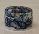 2002 RC Bonbon box with lid 6 x 8 cm Sigend Sten 2002 Royal Copenhagen Art Pottery