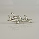 A. DragstedFem svaner brocheSølv