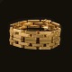 Christian H. Lorenzen, Charlottenlund, Denmark: A 14kt gold bracelet. L: 19cm. W: 10mm. W: 22,9g
