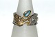 Designers Favorites ring, Sterling silver 227Black Rhodium and 18 karat gold plating