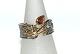 Designers Favorites ring, Sterling sølv  226Sort Rhodium og 18 karat guld belægning