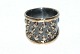 Roosevelt ring Sølv Design: By Birdie Sort Rhodineret og 14 karat Guld med, Guld kugler og 13 Rose diamanter