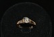 14 karat Guldring med Brillant Ring størrelse 52