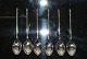 6 pcs Coffee Spoons SilverSilversmith W & SS and Horsens SølvvarefabrikLength 10 cm.