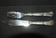 Fiskebestik Louise SølvCohr Fredericia sølvKniv længde 19,5 cm.Gaffel 17,5 cm.