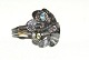 Designers Favorites ring, Sterling sølv Sort Rhodium og 18 karat guld belægning 58