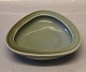 Jade green 20162 RC Triangular bowl 16.5 cm , Bode Willumsen, March 1928 Royal Copenhagen Art Pottery