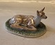 Kongelig Dansk 0466 Kgl.  Dådyr kalv - Bambi liggende 8 x 17 cm  Nanna Brøndum