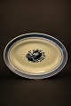Royal Copenhagen - Aluminum Tranquebar faience oval dish. 28x20cm.RC# 11/927.