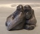 Royal Copenhagen 0721 RC Orangutans - Monkey pair 10 x 14 cm Knud Kyhn 1906 