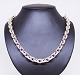 Tung leddelt halskæde af 925 sterling sølv.5000m2 udstilling.