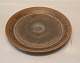 Luncheon plate 22 cm Noeddebo Brown Ceramics Stoneware Danish Art Pottery Knabstrup