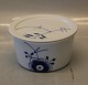 235-1 Round bowl with lid (234) 100 cl ca 8.6 x 16.6  Blue Fluted MEGA Danish Porcelain