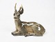 Kgl. porcelænsfigur, liggende hjort, nr.: 756, af Knud Kyhn.5000m2 udstilling.