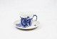 Moccacup with saucer, no.: 1546, in Blue Flower by Royal Copenhagen.
