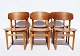 Sæt af seks Spisestuestole - Model 122 - Teak - Børge Mogensen - Søborg Møbelfabrik - 1960