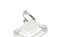 Elegant ladies ring in 14 carat white gold with Diamond