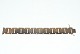 Block 3 Rk spliced Bracelet in 14 caratLength 18.5 cm