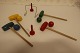 Table croquet About the 1960-yearsThe gates are in metal and the mallets are made of woodA good toy which makes it possible to play 4 persons togetherThe original detailed instruction and the drawing come with In a good condition
