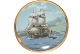 English Ship PlateMotif: ENDEAVORFrom 1987 The Franklin MintNice and well maintained condition
