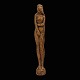A large woodcut sculpture by Otto Pedersen, 1902-95, Odense, Denmark. Signed. H: 90cm