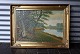 Parti af skov ved søAlbert Petersen59x80 cm