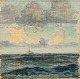 Chr. Benjamin Olsen; Marinemaleri, Travlene ud for Spanien, 1904, olie på malerpap