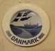 RCM 390 # Kongelig mindeplatte fra før 1923 Dansk Splitfag ud for Kronborg 9.3 cm Danmark