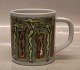 Large 1997 Bjorn Norgaard Royal Copenhagen Faience Annual mugs 498 ca 10.3 cm  
