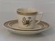 9481-947 Coffee cup and saucer 17 cl Golden Clover # 947 (Cream) Royal Copenhagen (Old Liselund)