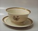 9580-947 Gravy boat 8,5 x 20 cm  Golden Clover # 947 (Cream) Royal Copenhagen (Old Liselund)